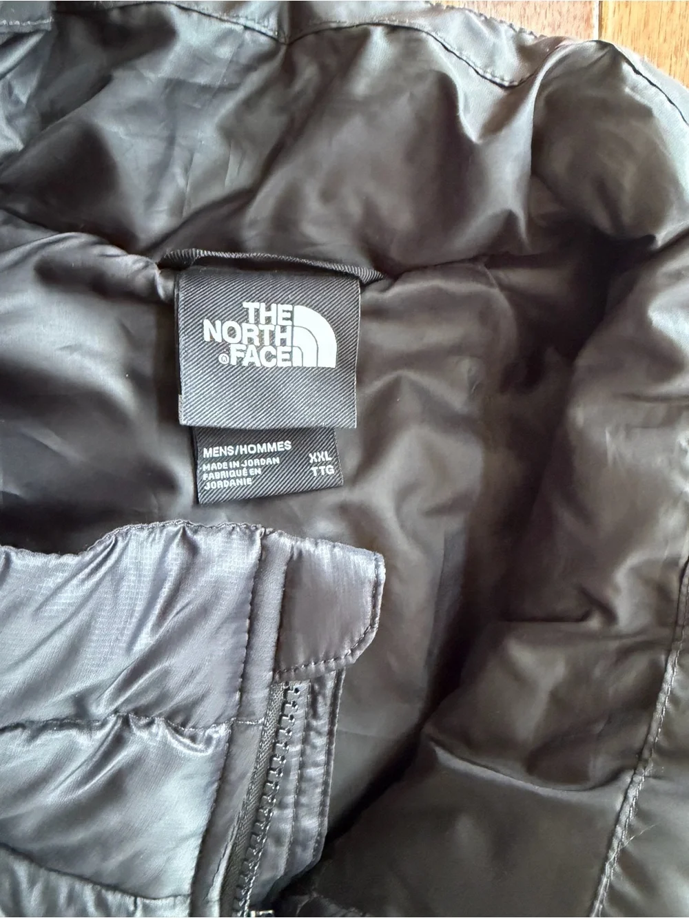The North Face ThermoBall Jacket XXL Black Full Zip InCare Technologies Logo